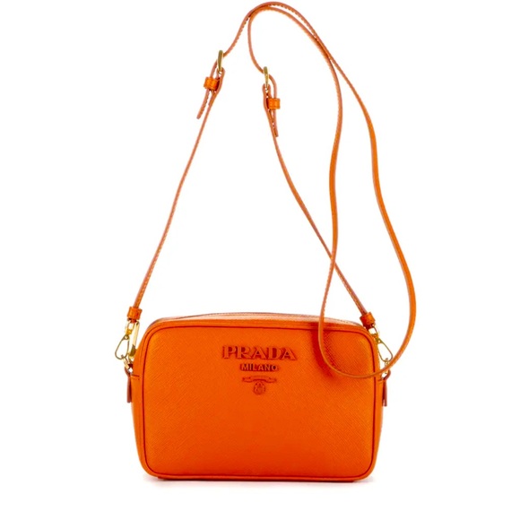 Prada Handbags - Prada Orange Crossbody Bag